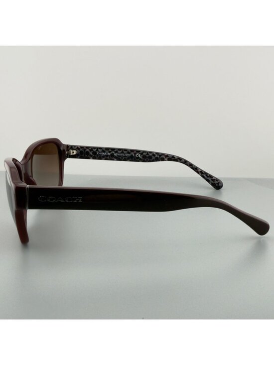 Coach HC8232 Sunglasses Oxblood Square Brown Gradient 56 17 140 main image 9